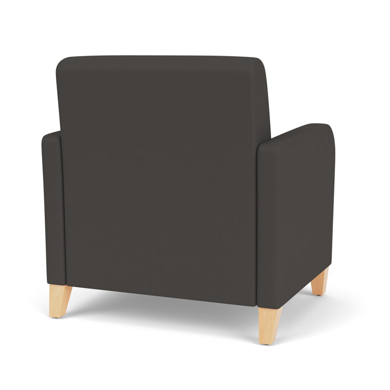 Fauteuil d'invité surdimensionné Siena, Natural, Gris anthracite Patriot Plus