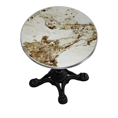 Marble-Look Sintered Stone Square Table