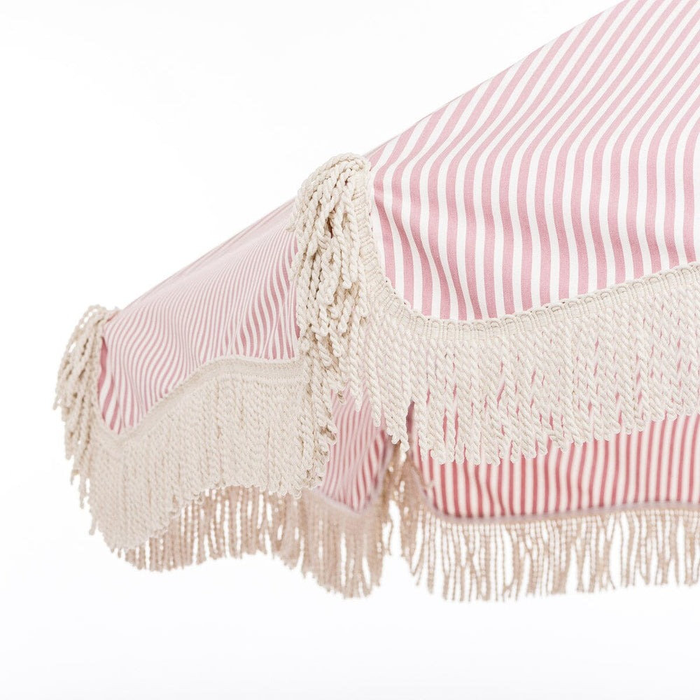 72'' Striped Outdoor Beach Umbrella, Lauren's Pink Stripe