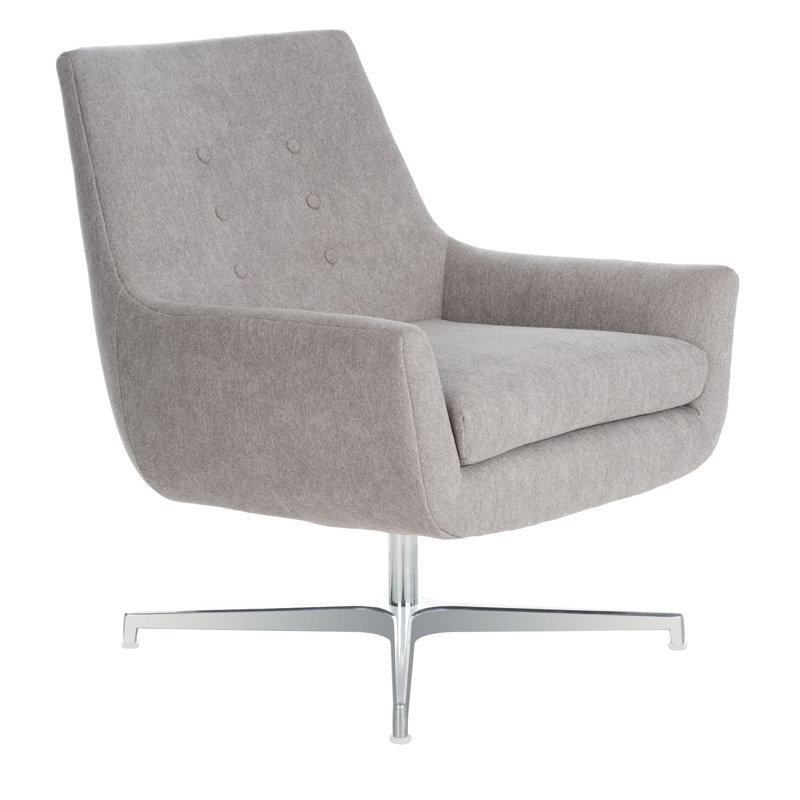 Fauteuil pivotant Drumadarragh, Gris pâle