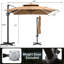 Parasol rectangulaire en porte-à-faux avec base lestée 128 po x 104 po Tyleia-114371695