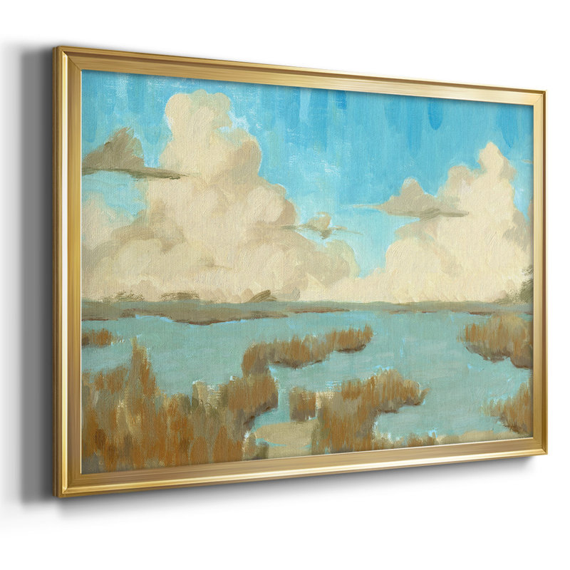 «Fripp Island Water II», reproduction d'art sur toile, H 26 po x l 38 po x P 1,5 po, Or