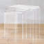Heinle Glass Top Sled Nest Of Tables