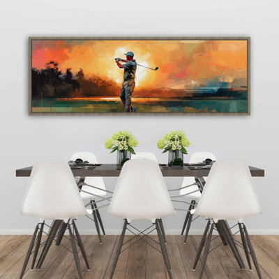 Close Shot - Sports & Games Framed Canvas Art for Home Decor