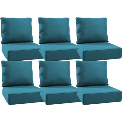 Deb Weather-Resistant Polyester Seat and Back Cushion Set