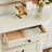 White Solid Wood Console Table-231280470