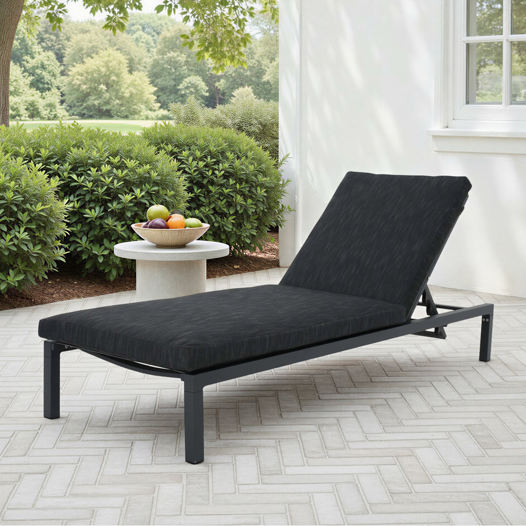 Altje Outdoor Metal Chaise Lounge Set , Cushion Included (Set of 2) Wade Logan®