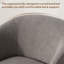 Fauteuil d'appoint pivotant rembourré Caysey Boucle-101895680