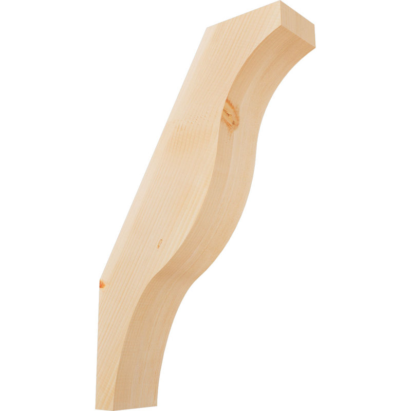 Attelle de genou Funston, Sapin de Douglas, Lisse, H 32 po x l 5,5 po x P 20 po