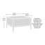 Table basse, finition GRIS CLAIR