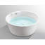Baignoire ronde autoportante en acrylique - blanc brillant - 57 po de diamètre