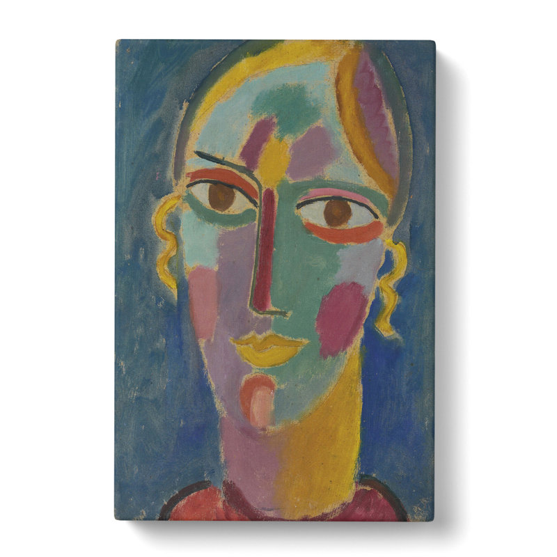 Portrait of a Woman by Marianne Von Werefkin - Wrapped Canvas Painting, 50cm H x 35cm W x 3cm D