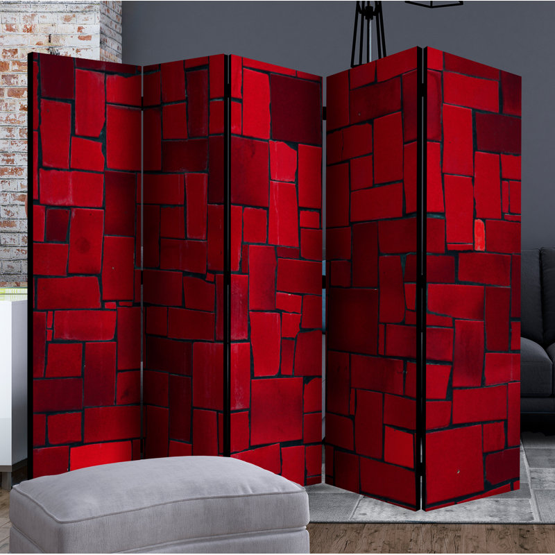Spencer 172cm H Folding Room Divider, 5
