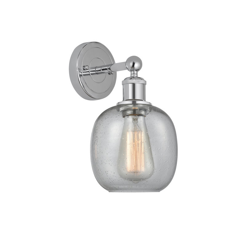Cheraw Armed Sconce, Seedy, Polished Chrome