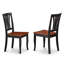Ensemble de salle à manger 9 pièces comprenant une table carrée avec rallonge papillon et 8 chaises de cuisine, 54 x 54 pouces, noir et cerise-1041292039-1007812920