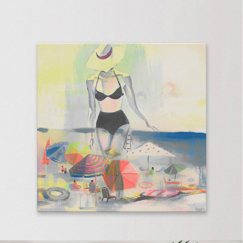 Parvez Taj - Wrapped Canvas Painting, 45cm H x 45cm W