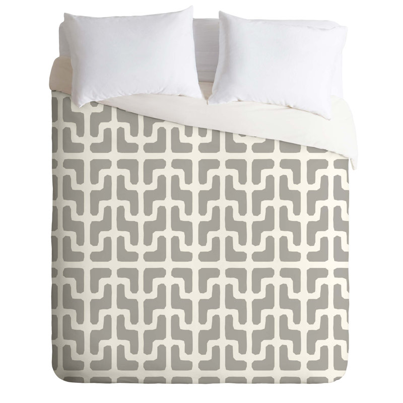 Ensemble de housse de couette Lattice Jags, Housse de couette simple / simple TG et 1 taie dé