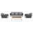 Modway Stance 4 Piece Outdoor Patio Aluminum Sectional Sofa Set-1363748261-1353299616