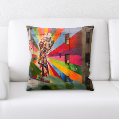 Microsuede Reversible Throw Pillow