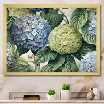 " Pink Green Hydrangea Blooms Heaven I "