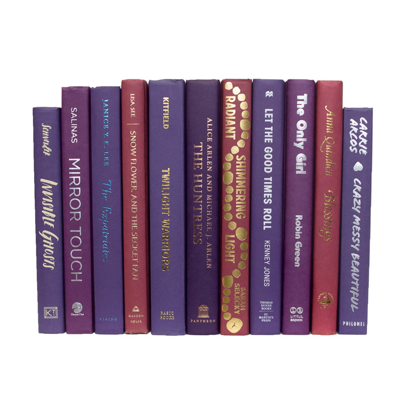Decorative Books - Berry Book Bundle - 1 Foot of Purple Books