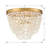 Storrie 3 Light Antique Gold Ceiling Mount