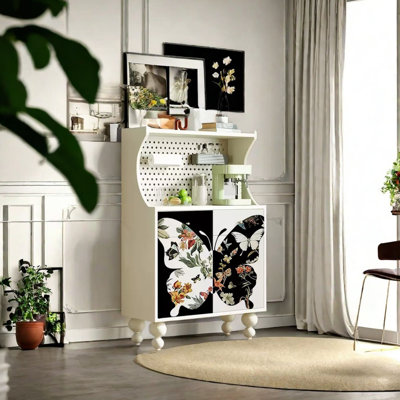 Modern simple light luxury art accent cabinet