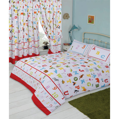 ABC Faasulu White Red 132 TC Duvet Cover Set