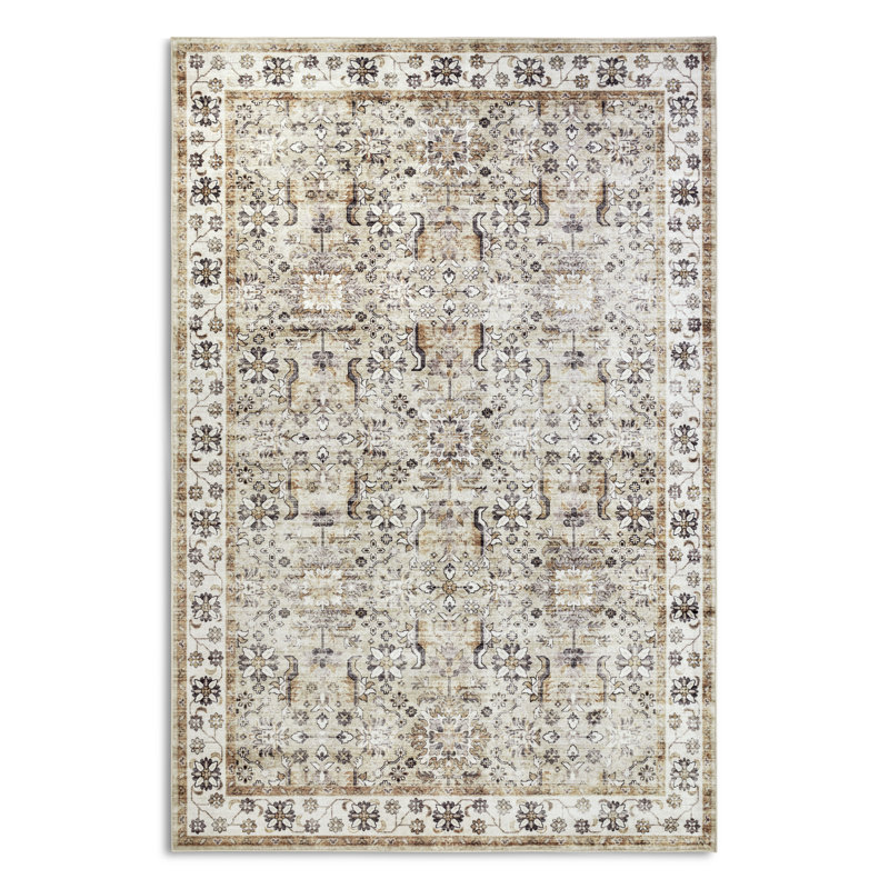 Saveh Oriental Machine Woven Area Rug, Rectangular 80 x 150cm