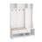 Multi-Purpose Hallway Hall Tree With Removable Linen Cushioned Entryway Bench-462813985
