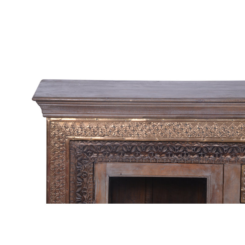 Metal Cladded Sideboard, 57x16x39
