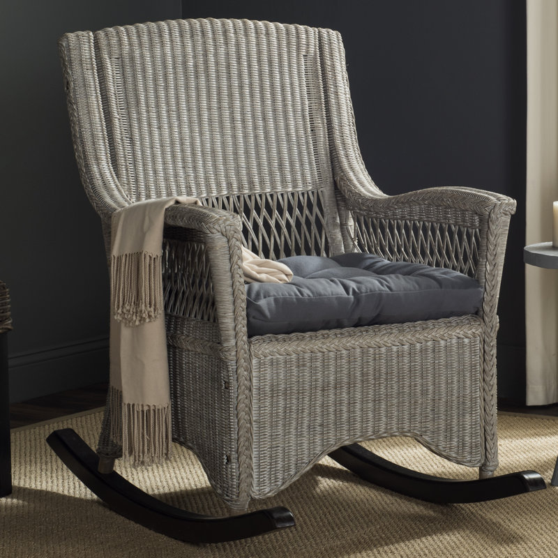 Chaise berçante Rollegem, Gris antique
