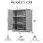 Armoire de rangement moderne à 2 portes avec tablettes réglables 31 po-1575426770-1576595054