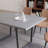 Malaia 5-piece rectangular dining table set with 4 matching chairs for dining room, kitchen and rooms-374024546
