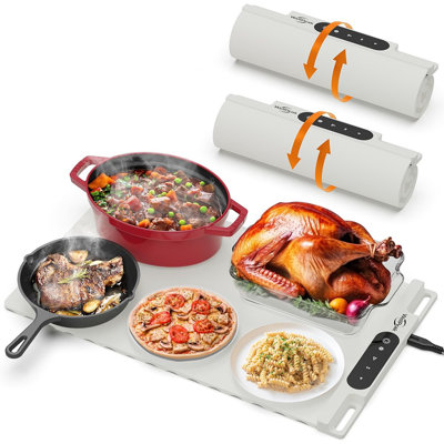 2-Pack Electric Warming Mat For Food, Multi-Functional Silicone ...