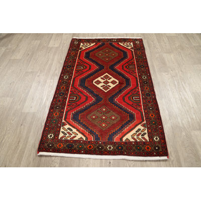 Josette One-of-a-Kind 3'1" X 4'11" Wool Area Rug in Red