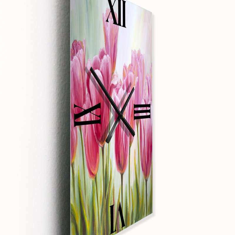 Horloge murale tulipes, Petit