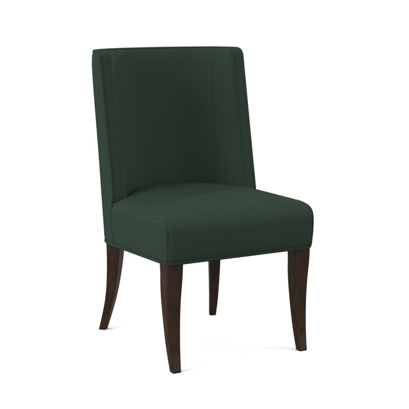 Bandeau Dining Chair, American Walnut, Margaret Lagoon Polyester Blend