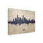 «Austin Texas Skyline Concrete» par Michael Tompsett, impression sur toile tendue-973299513