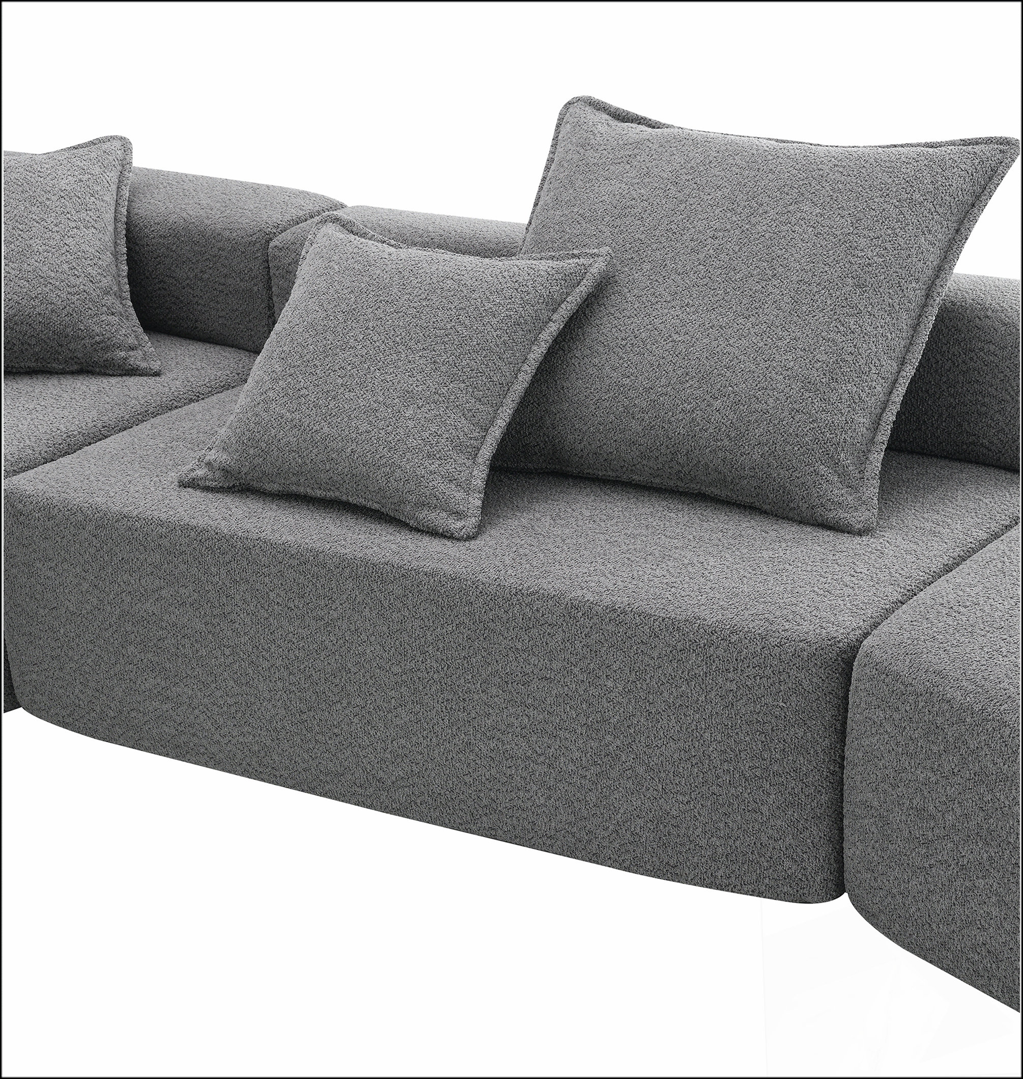 Latitude Run® Oversized Modular L Shaped Sectional Sofa,Luxury Boucle ...