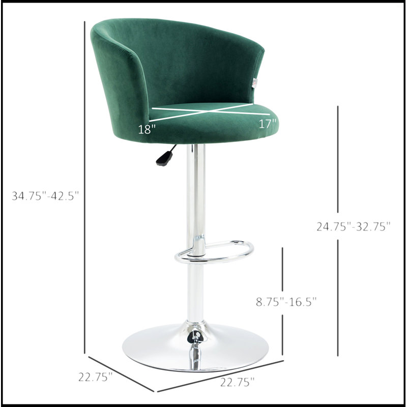 Adjustable Bar Stools Set Of 2