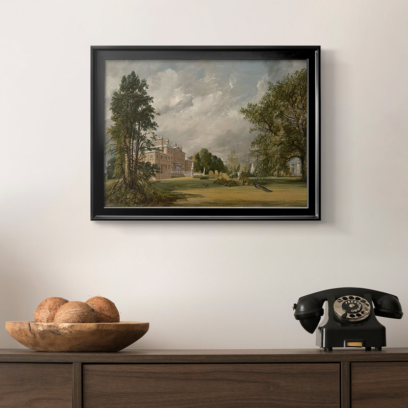 Malvern Hall, Warwickshire - John Constable - Toile tendue avec châssis, 1809, Toile avec cadre, Noir, 18,5 x 24,5