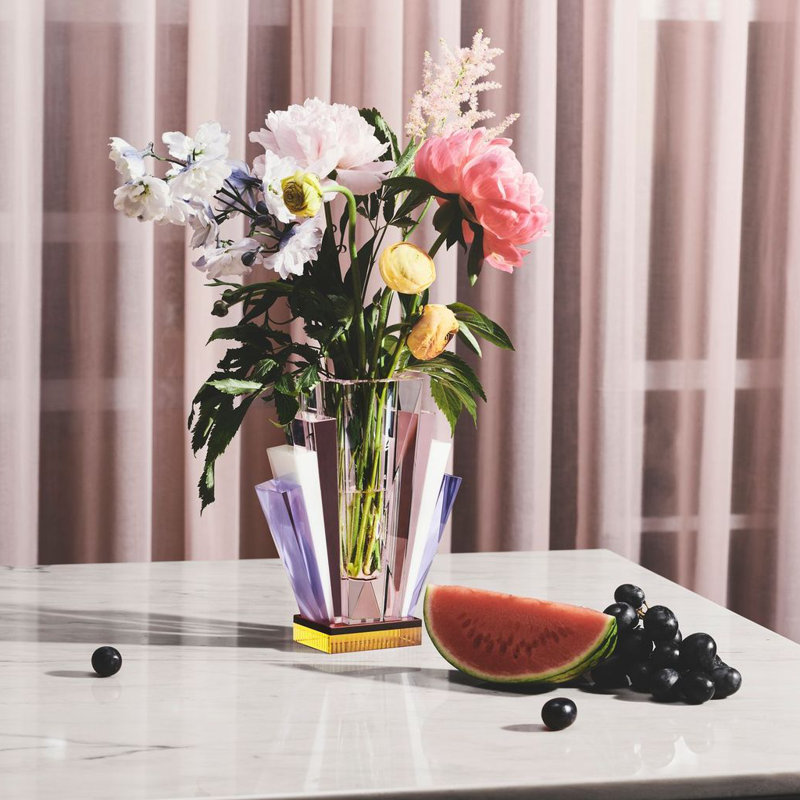 South Beach Handmade Crystal Table Vase