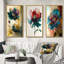«Delicate Blossoming Pansy Flower Retro», 3 pièces-1235542492-1235542471