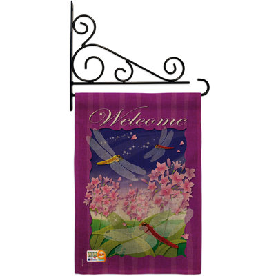 Double Sided 18.5'' H x 13'' W Polyester Flag Set