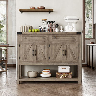 Darius 47.2" Wood Console Table with 2 Drawers