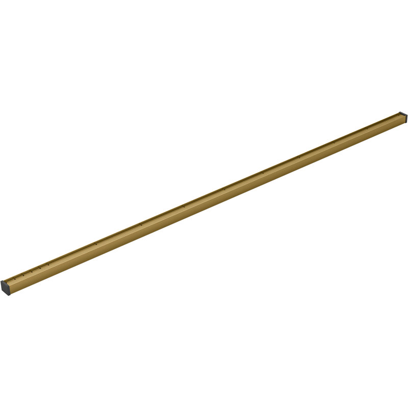 Linear Grid Shower Drain, Vibrant Brushed Moderne Brass