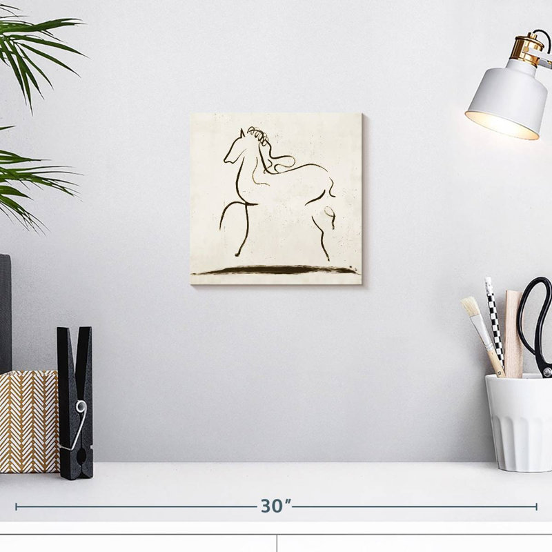 Illustration d'un cheval Brampt, H 10 po x l 10 po