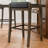 Upholstered Counter Stool with Solid Wood Frame-1718339039-1718339038