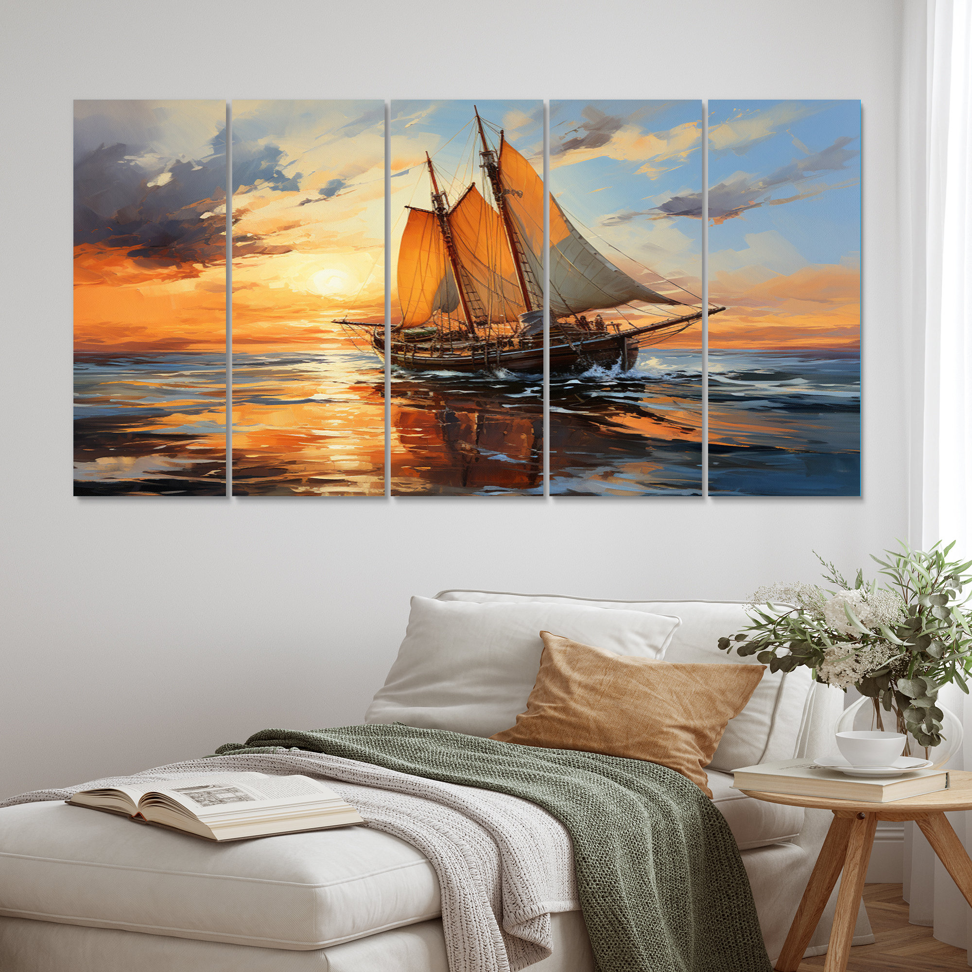 DesignArt Boat Expressive Seascapes I Transportation Metal Wall Decor